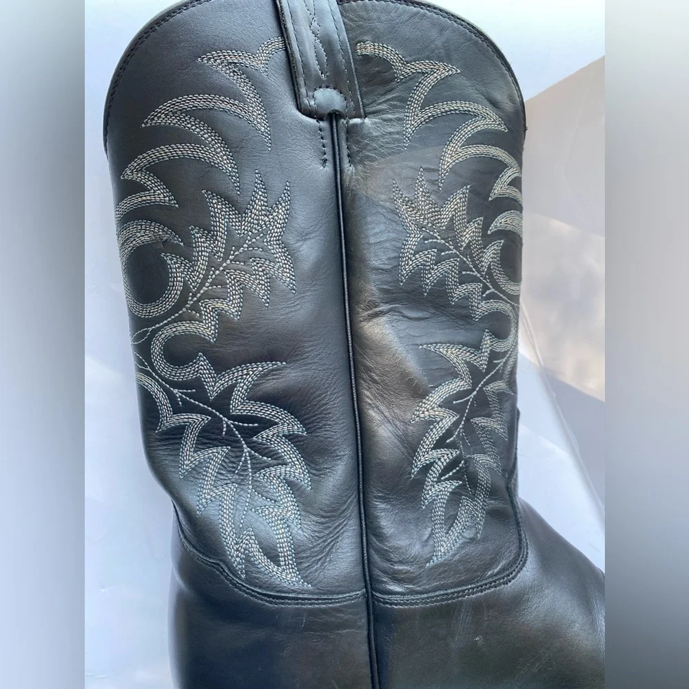 Men's Tony Lama Black Stallion Americana Cowboy Western 7900 Boots - Size 11 - Picture 5 of 14